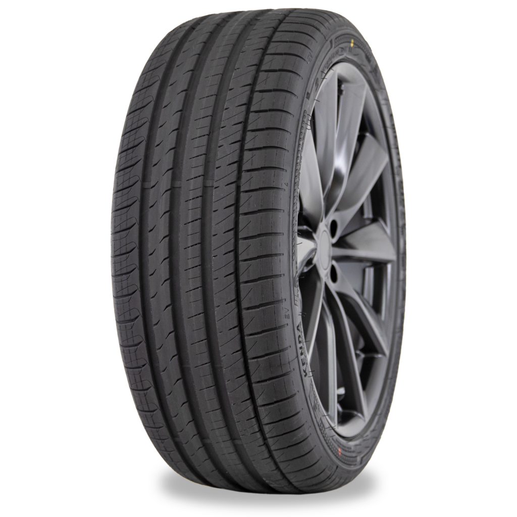 Kenda Emera EV KR616 electric vehicle tyre, showing tread pattern and sidewall design for EV performance.